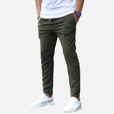 Mivora London | Men’s Straight‑Leg Regular Fit Trousers