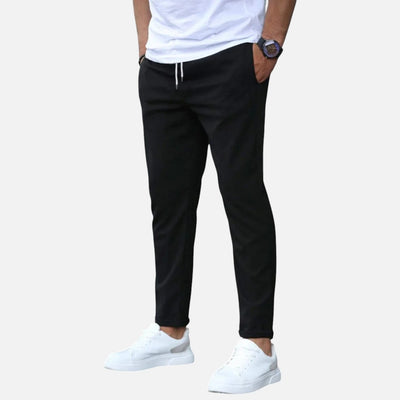 Mivora London | Men’s Straight‑Leg Regular Fit Trousers