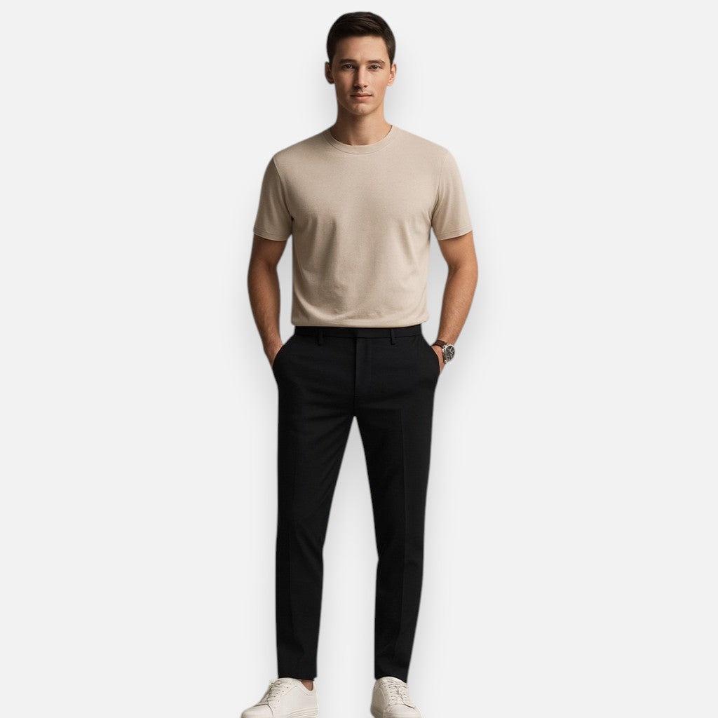 Mivora London | Men’s Slim-Fit High-Stretch Trousers
