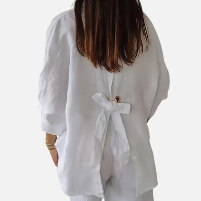 Mivora London | Women’s Casual Button-Up Shirt With Breathable Lightweight Fabric