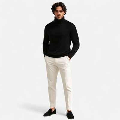 Mivora London | Men’s Luxurious Roll-Neck Sweater