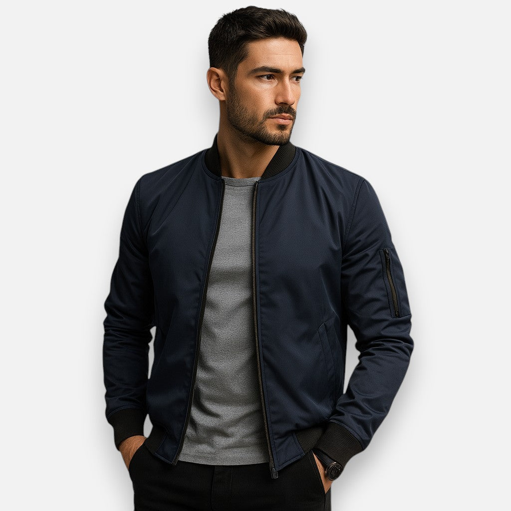 Mivora London | Men’s Trendy Slim Fit Bomber Jacket