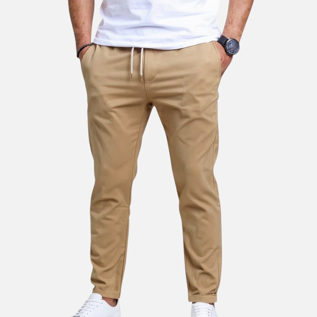 Mivora London | Men’s Straight‑Leg Regular Fit Trousers