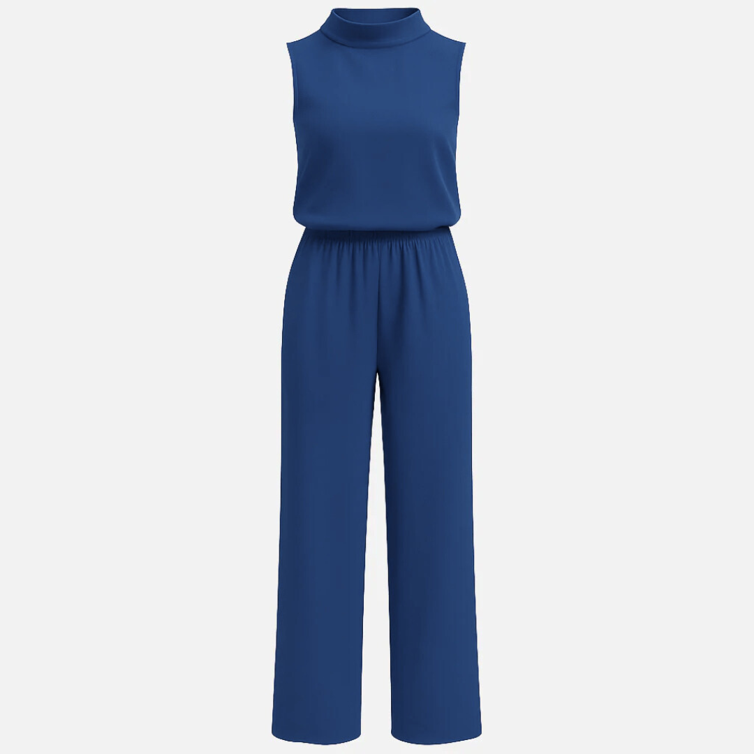 Mivora London | Women's Sleeveless Jumpsuit With Adjustable Waist and Relaxed Fit
