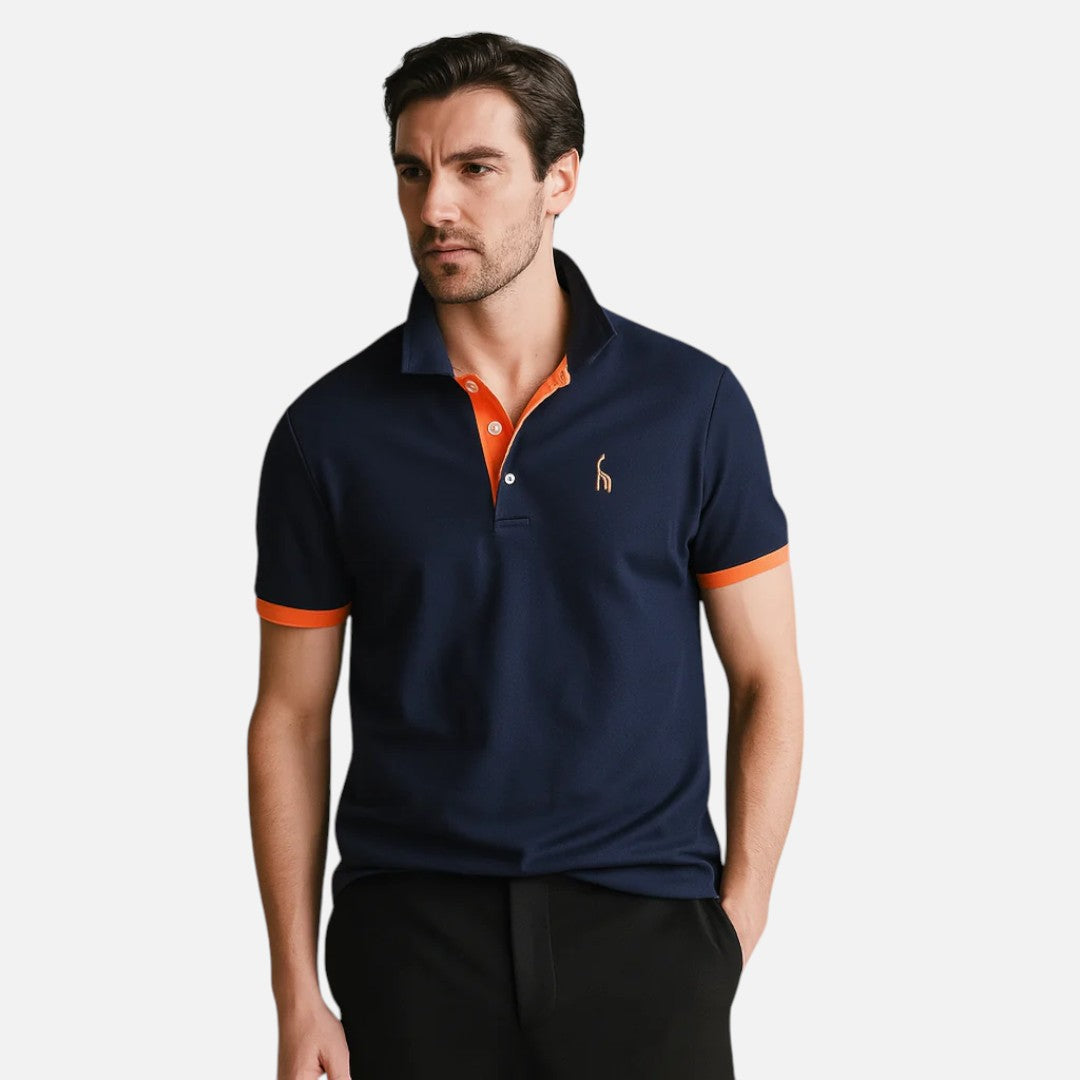 Mivora London | Elegant Short-Sleeve Polo Shirt For Men