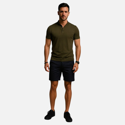 Mivora London | Men's Elegant Casual Polo Shirt With Classic Collar