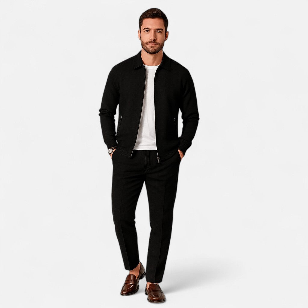 Mivora London | Men's Textured Waffle-Knit Set