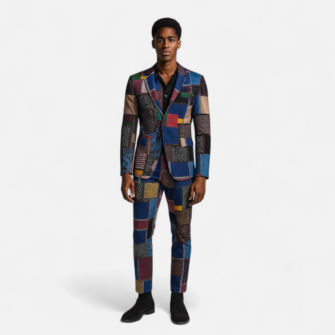 Mivora London | Men’s Statement Lapel 2-Piece Suit – Effortless Sophistication