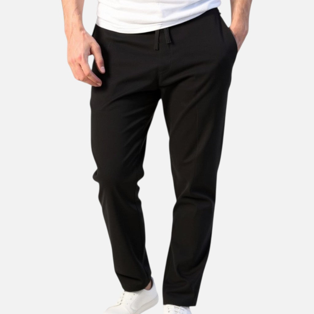Mivora London | Men's Lightweight Casual Trousers With Relaxed Fit And Breathable Fabric