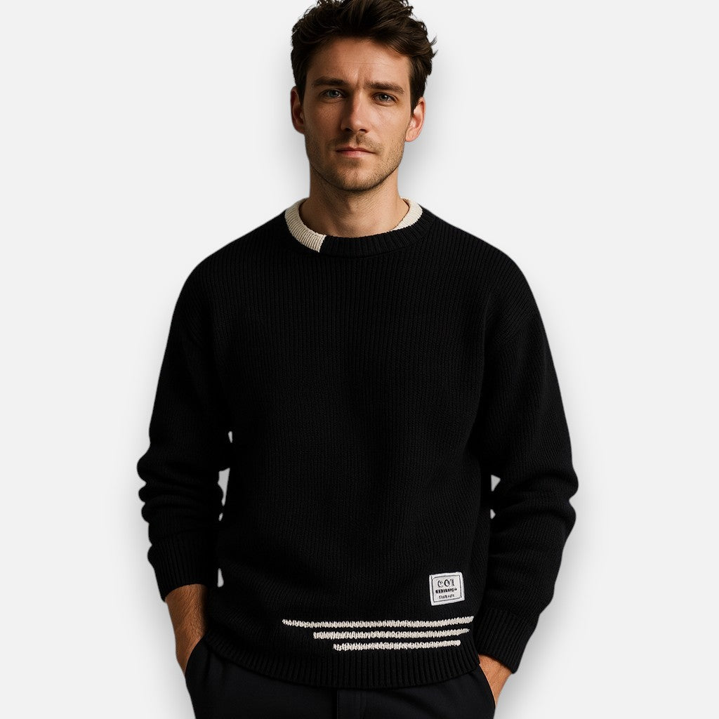 Mivora London | Men’s Relaxed Fit Crewneck Knit Sweater