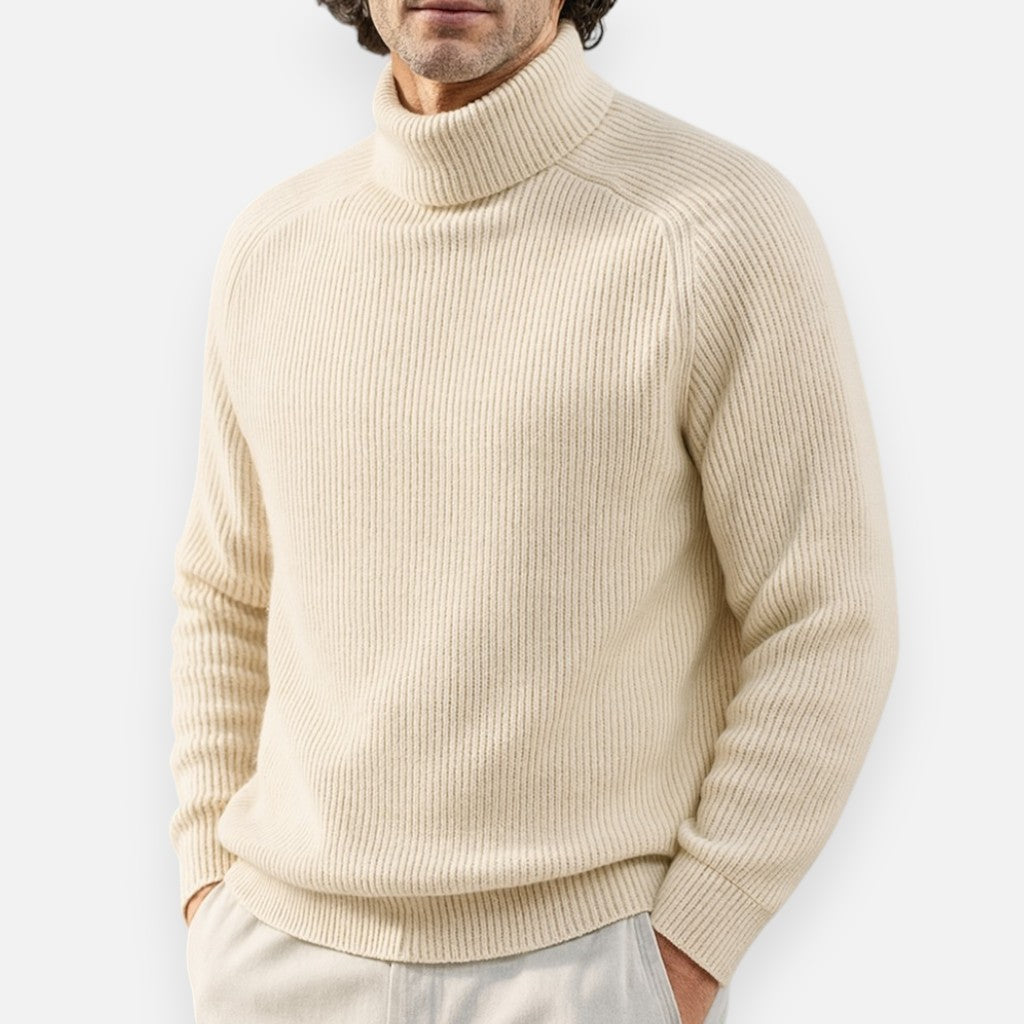 Mivora London | Men’s Luxurious Roll-Neck Sweater