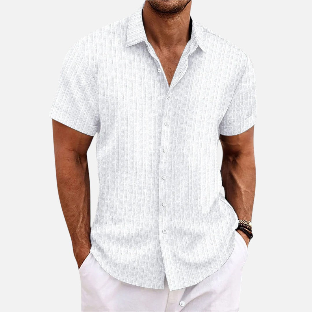 Mivora London | Relaxed Fit Casual Shirt With Short Sleeves