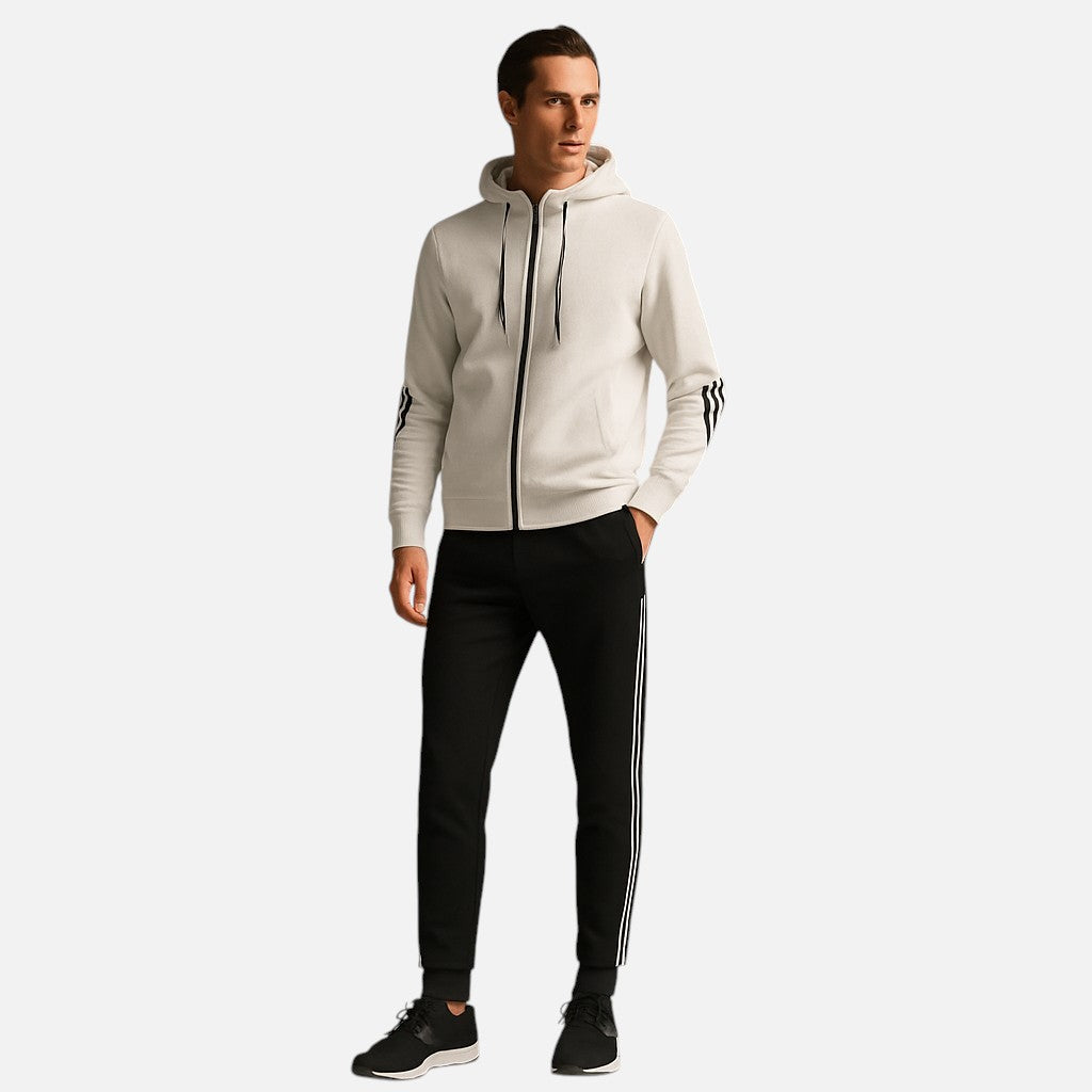 Mivora London | Men's Two-Piece Slim Fit Tracksuit With Zip-Up Hoodie And Joggers