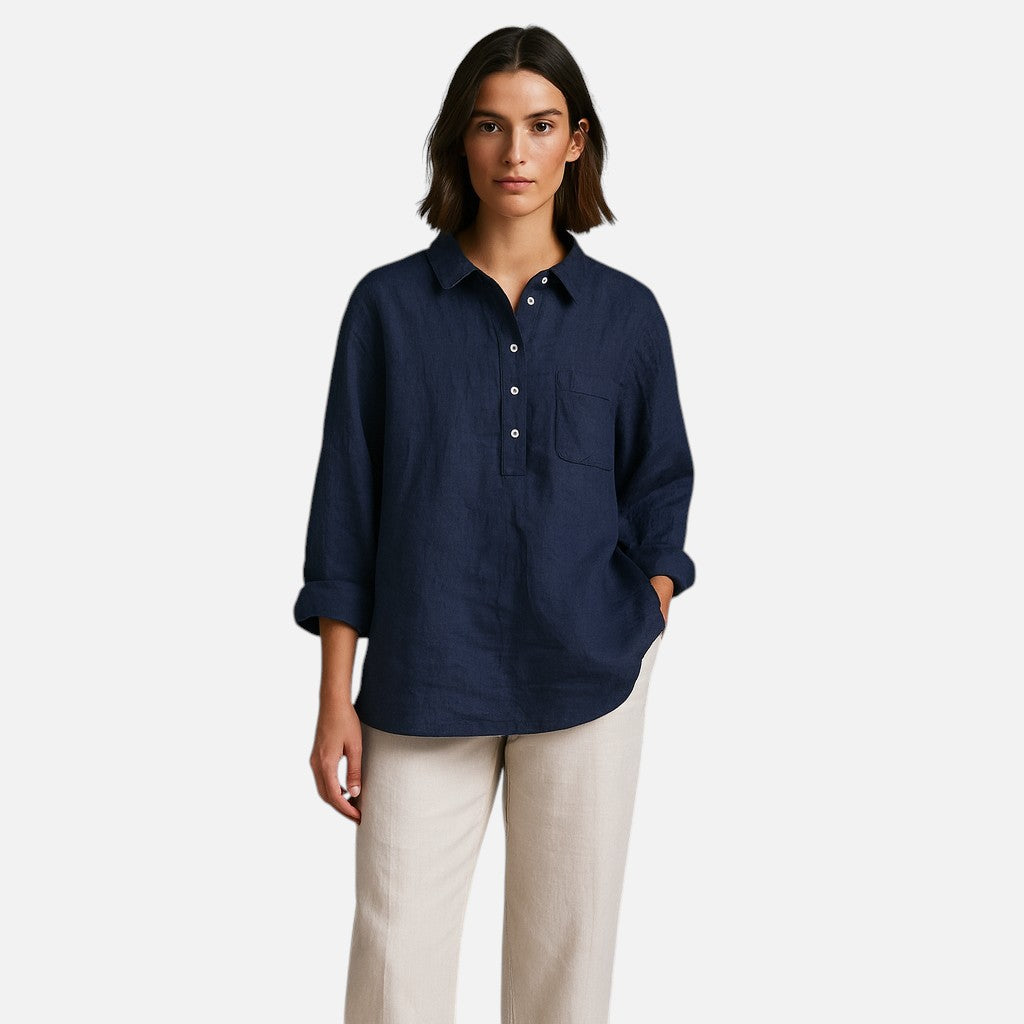 Mivora London | Women’s Casual Long Sleeve Lapel Shirt