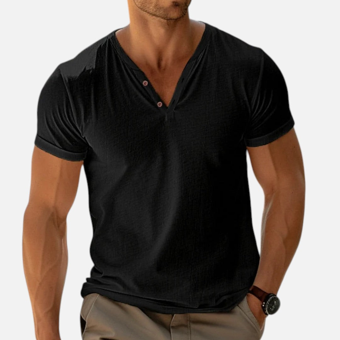 Mivora London | Men's Classic V-Neck Regular Fit Shirt