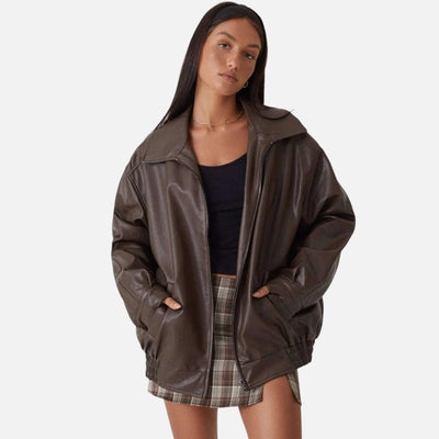 Mivora London | Women's Loose-Fit Casual Jacket With Relaxed Silhouette