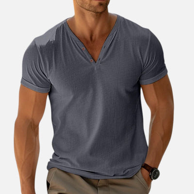 Mivora London | Men's Classic V-Neck Regular Fit Shirt
