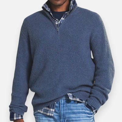 Mivora London | Men’s Business-Casual Zip Sweater