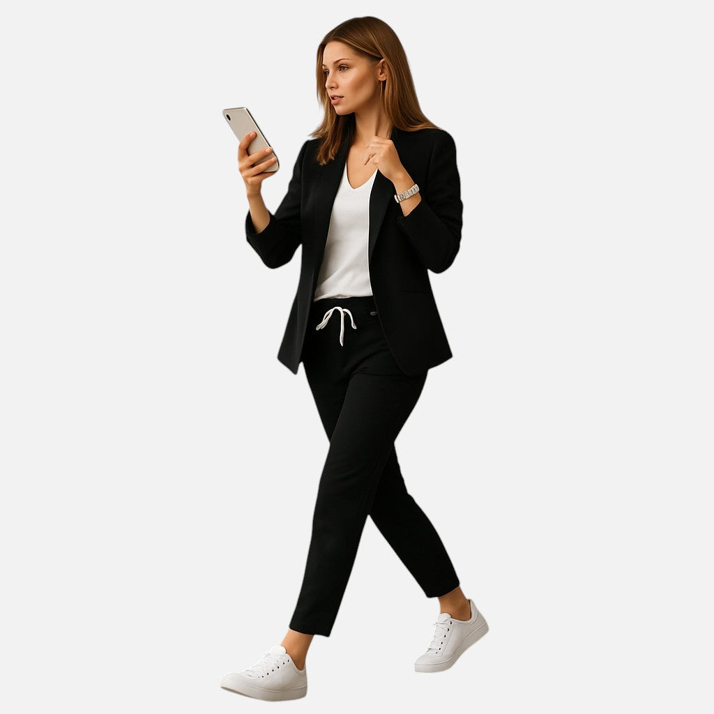 Mivora London | Women’s 2-Piece Suit Set – Classic Blazer & Trousers