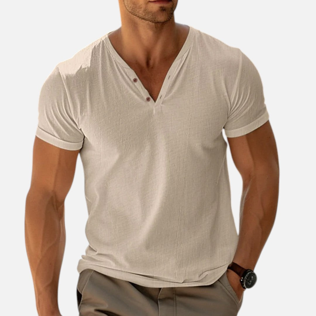 Mivora London | Men's Classic V-Neck Regular Fit Shirt